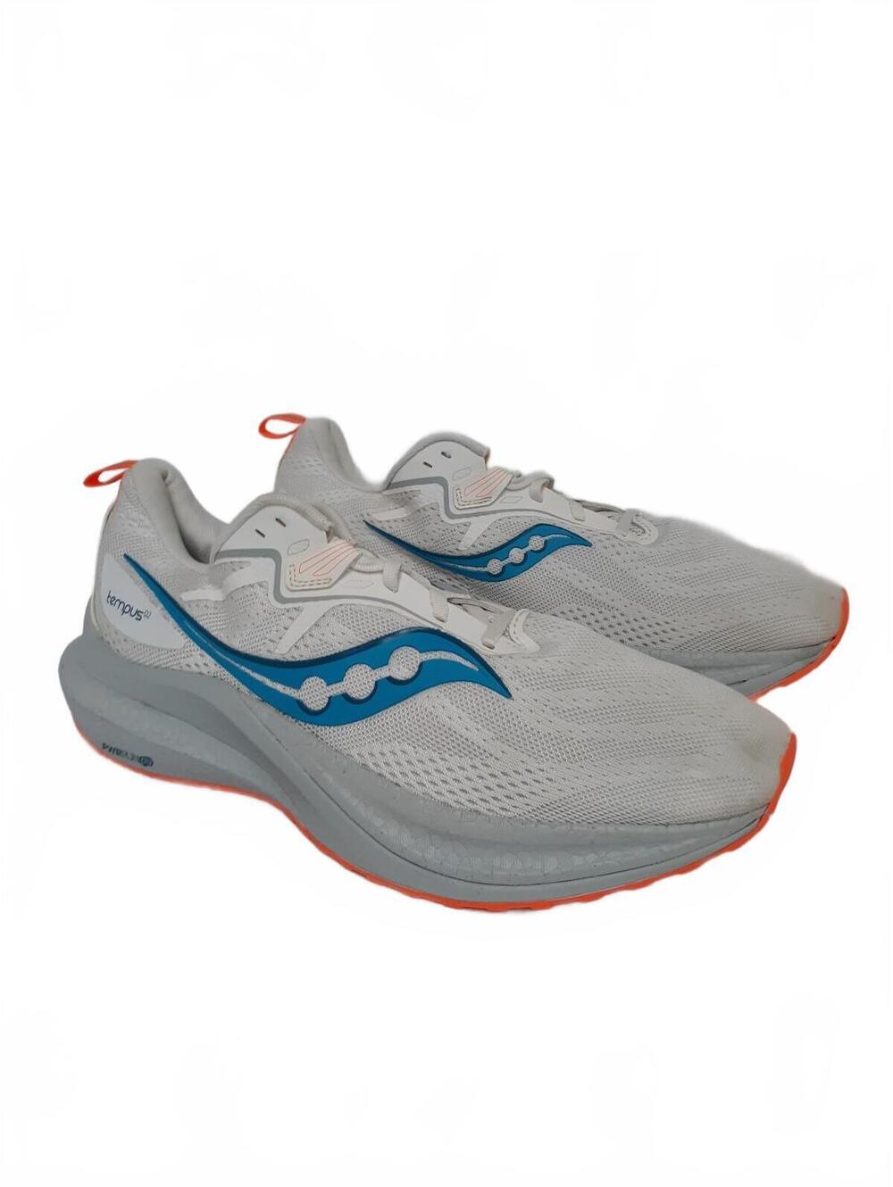 Saucony Tempus White Blue Orange S20973-218 Mens Size 12